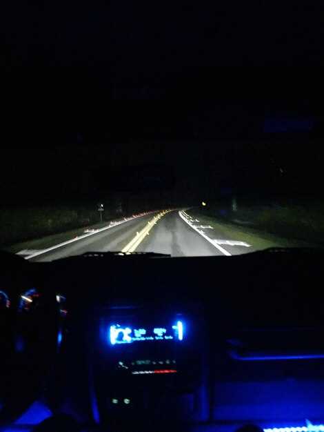 LED light bar installation for night riding